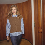 JaideCC Vest Knit - Brown