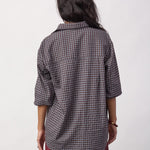 OdemCC Check Cuff Shirt - Dark Brown - Co'couture