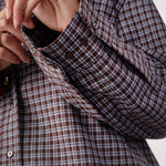 OdemCC Check Cuff Shirt - Dark Brown - Co'couture
