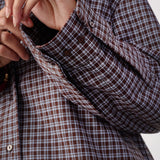 OdemCC Check Cuff Shirt - Dark Brown - Co'couture