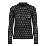 BarieCC Turtleneck Blouse - Black