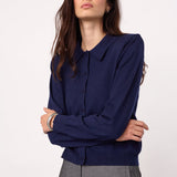 CoryCC Padded LS Cardigan - Navy - Co'couture
