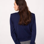 CoryCC Padded LS Cardigan - Navy - Co'couture