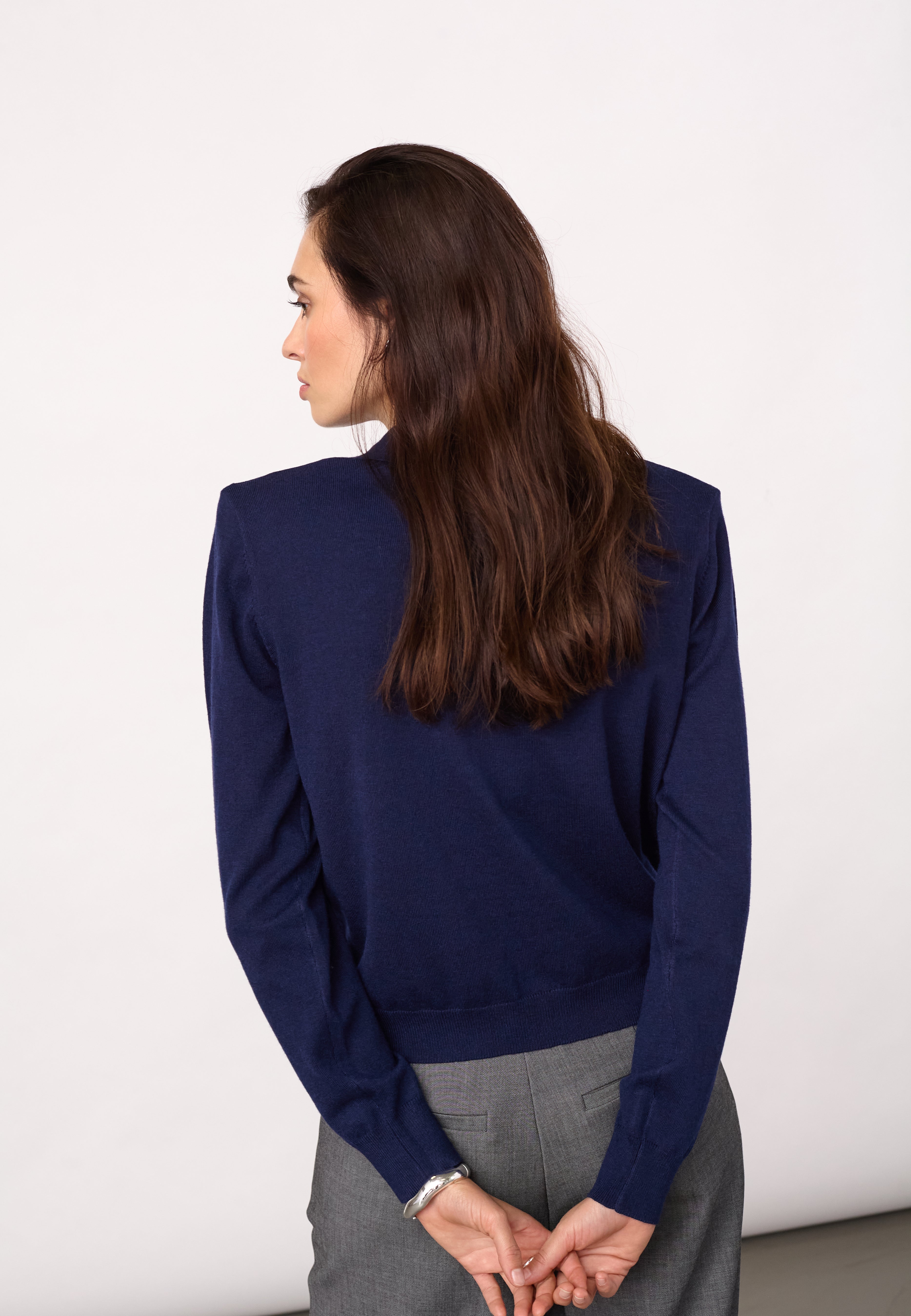 CoryCC Padded LS Cardigan - Navy - Co'couture