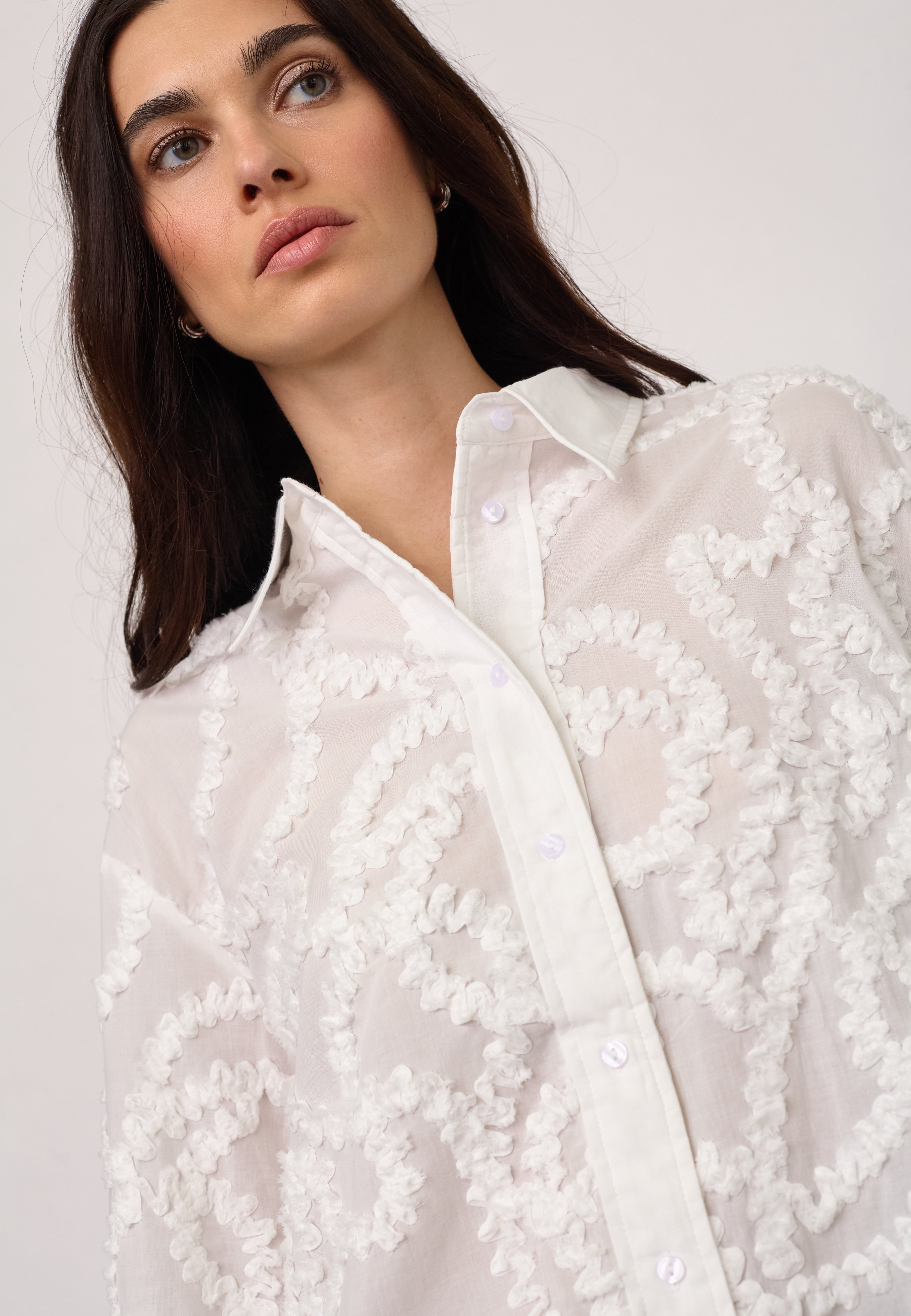 BrynnCC Structure Shirt - White - Co'couture