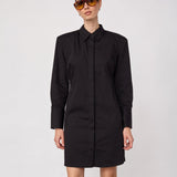 SannaCC Power Shirt Dress - Black - Co'couture