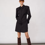 SannaCC Power Shirt Dress - Black - Co'couture