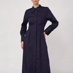 SannaCC Shirt Long Dress - Navy - Co'couture