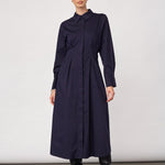 SannaCC Shirt Long Dress - Navy - Co'couture