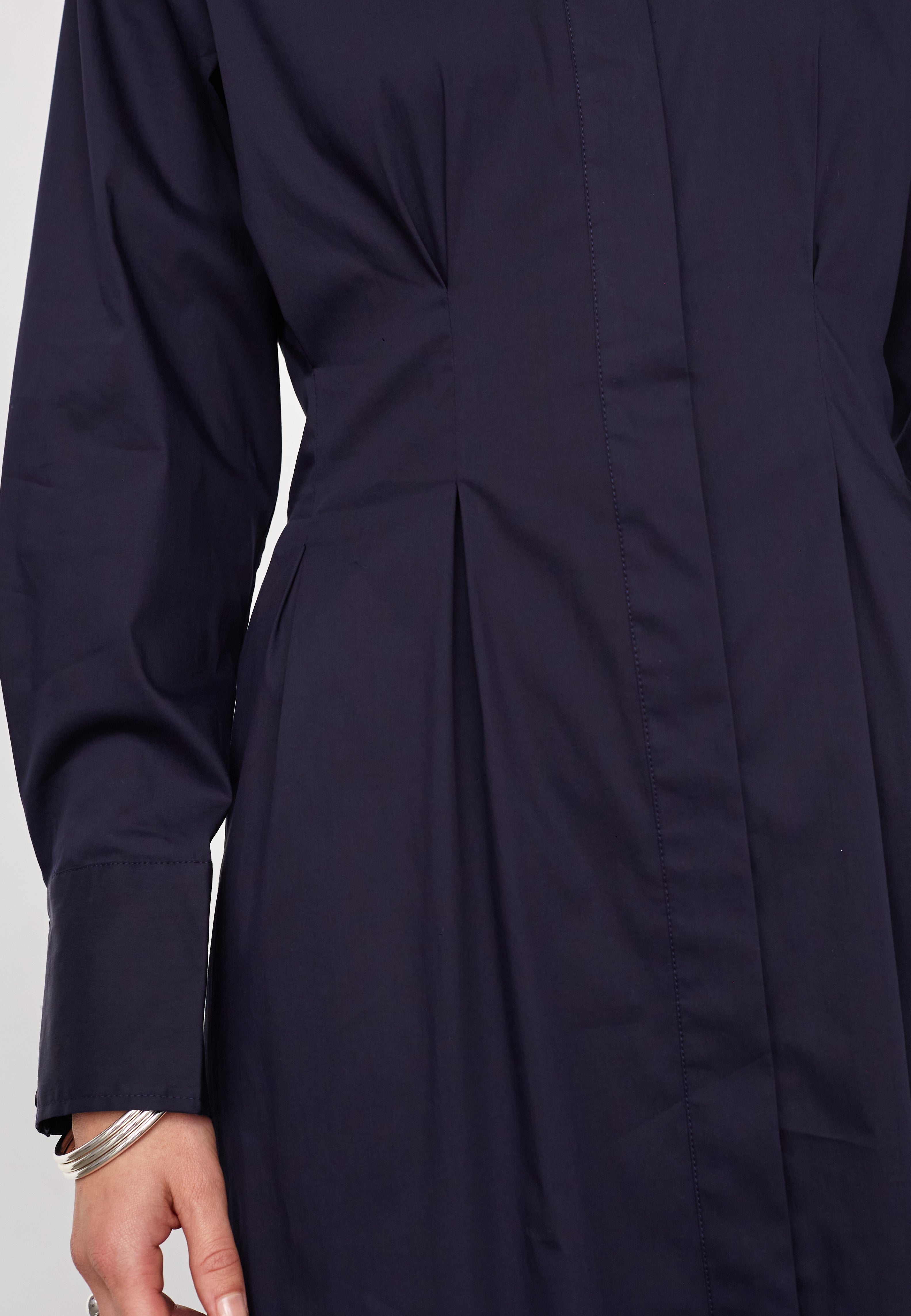 SannaCC Shirt Long Dress - Navy - Co'couture