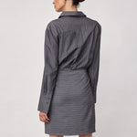 LyviaCC Pin Wrap Dress - Mid Grey - Co'couture