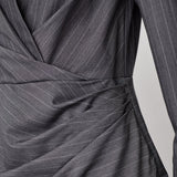 LyviaCC Pin Wrap Dress - Mid Grey - Co'couture