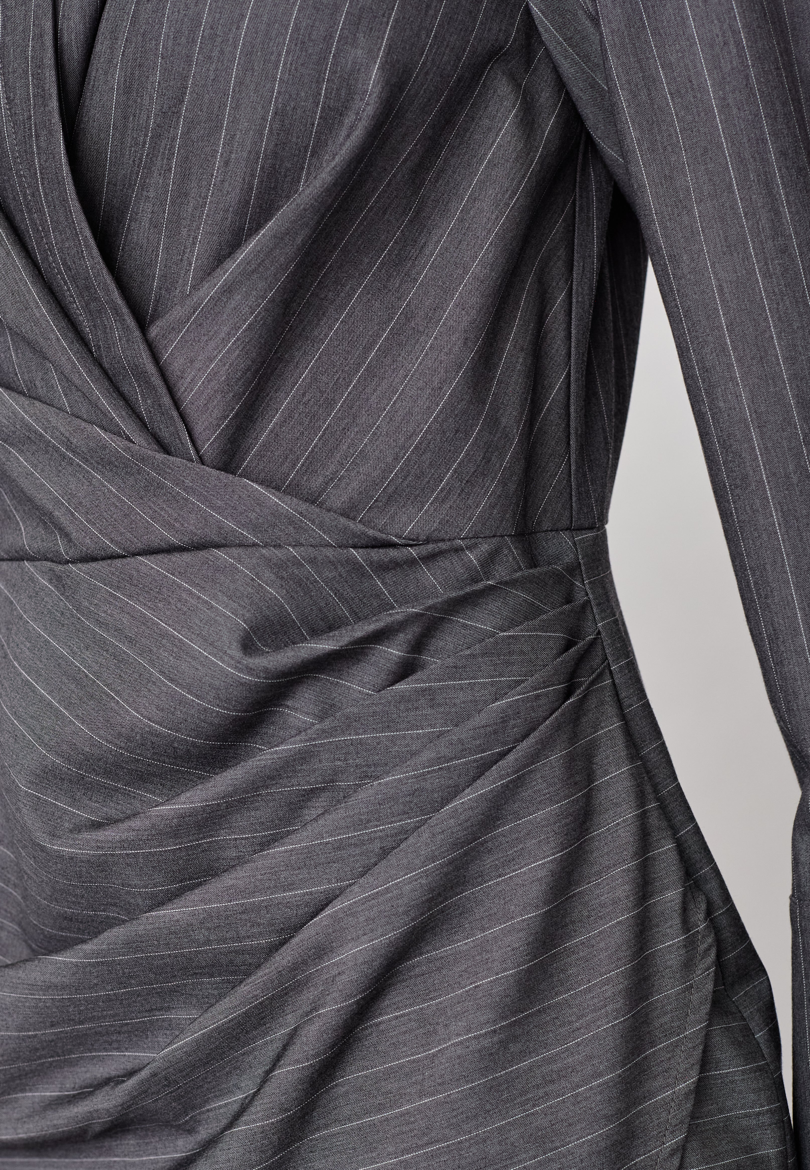 LyviaCC Pin Wrap Dress - Mid Grey - Co'couture