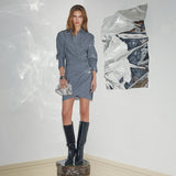LyviaCC Pin Wrap Dress - Mid Grey - Co'couture