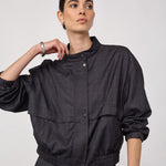EloraCC Check Jacket - Dark Grey - Co'couture