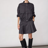 EloraCC Check Jacket - Dark Grey - Co'couture