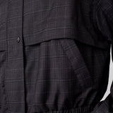 EloraCC Check Jacket - Dark Grey - Co'couture