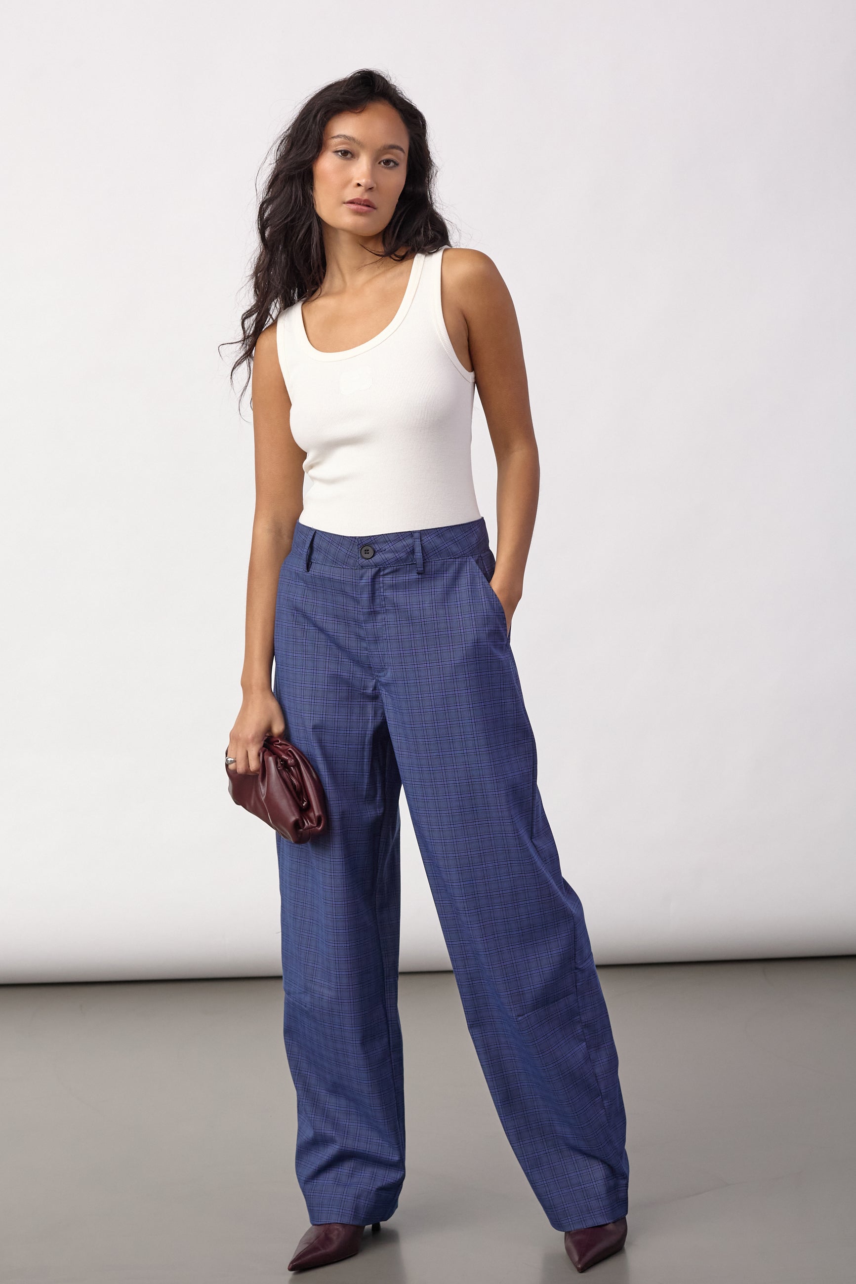 DaxterCC Check Pant - New Blue - Co'couture