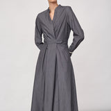 LyviaCC Maxi Wrap Dress - Mid Grey - Co'couture