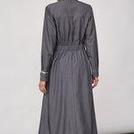 LyviaCC Maxi Wrap Dress - Mid Grey - Co'couture