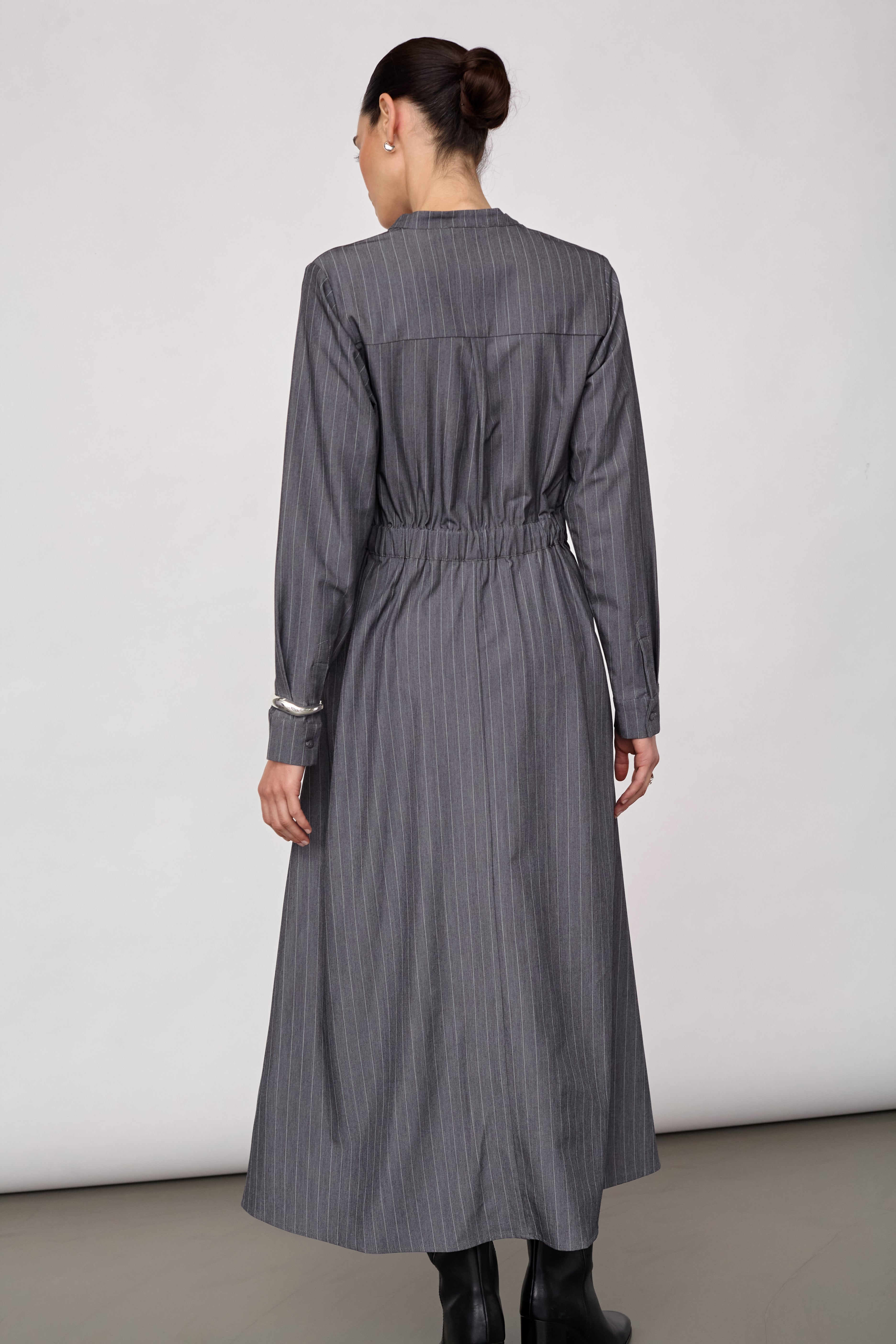 LyviaCC Maxi Wrap Dress - Mid Grey - Co'couture