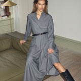 LyviaCC Maxi Wrap Dress - Mid Grey - Co'couture