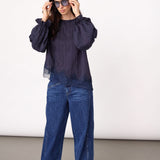 MelliCC Lace Blouse - Navy - Co'couture