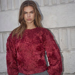 LucinaCC Flower Blouse - Berry Red - Co'couture