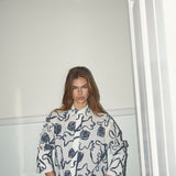 ElricCC Flower LS Shirt - Navy - Co'couture