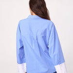 ElonaCC Check Cuff Shirt - Pale Blue - Co'couture
