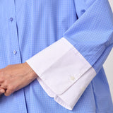 ElonaCC Check Cuff Shirt - Pale Blue - Co'couture