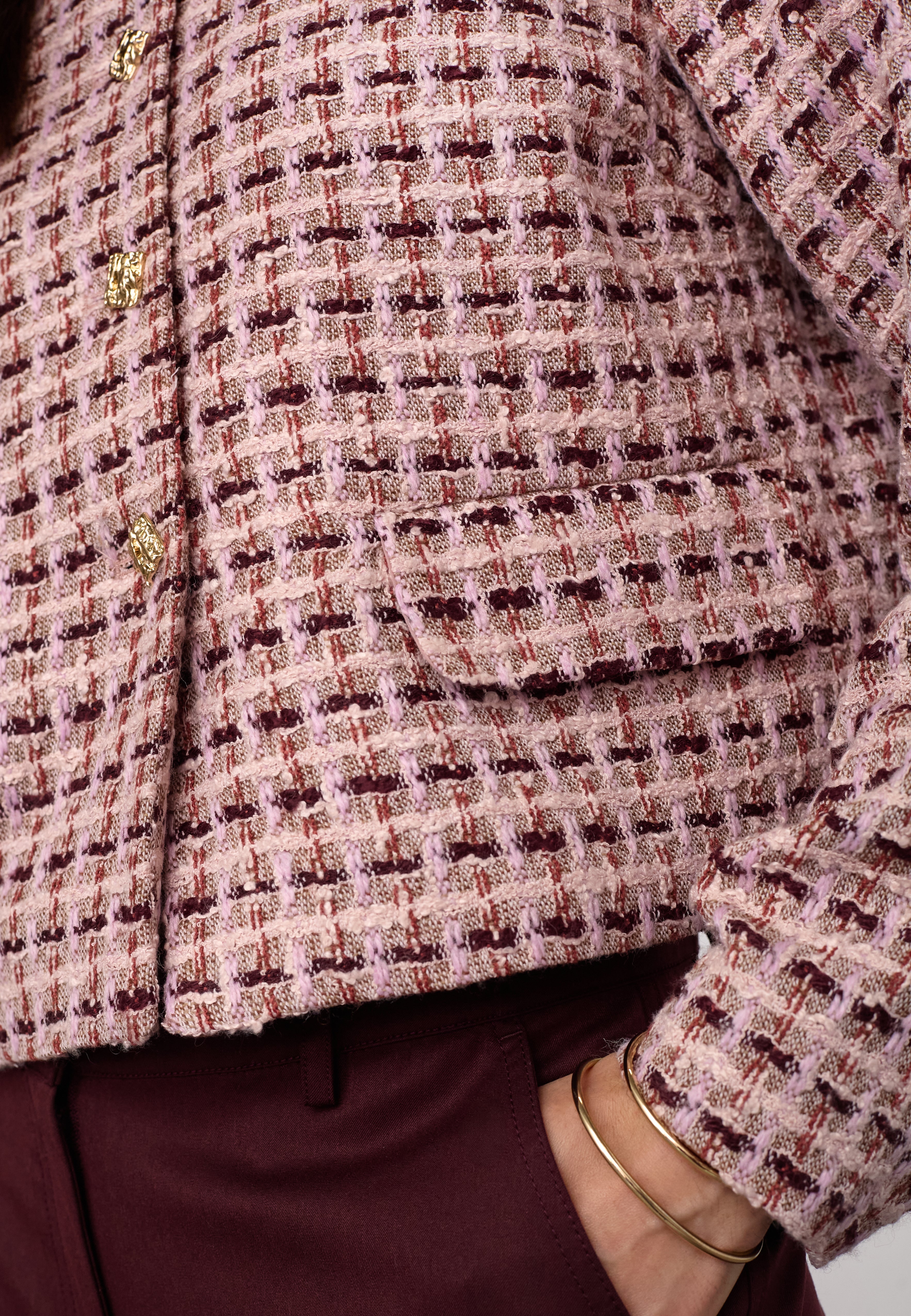 TikaCC Boucle Jacket - Dusty Rose - Co'couture