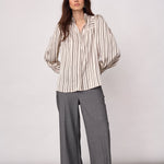 HellyCC Stripe V-Shirt - Off-White - Co'couture