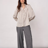 HellyCC Stripe V-Shirt - Off-White - Co'couture