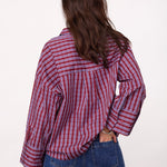 ReneeCC Check Cuff Shirt - Berry Red - Co'couture