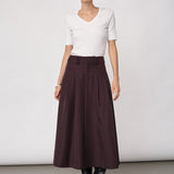 LunaCC New Pocket Pleat Skirt - Bison
