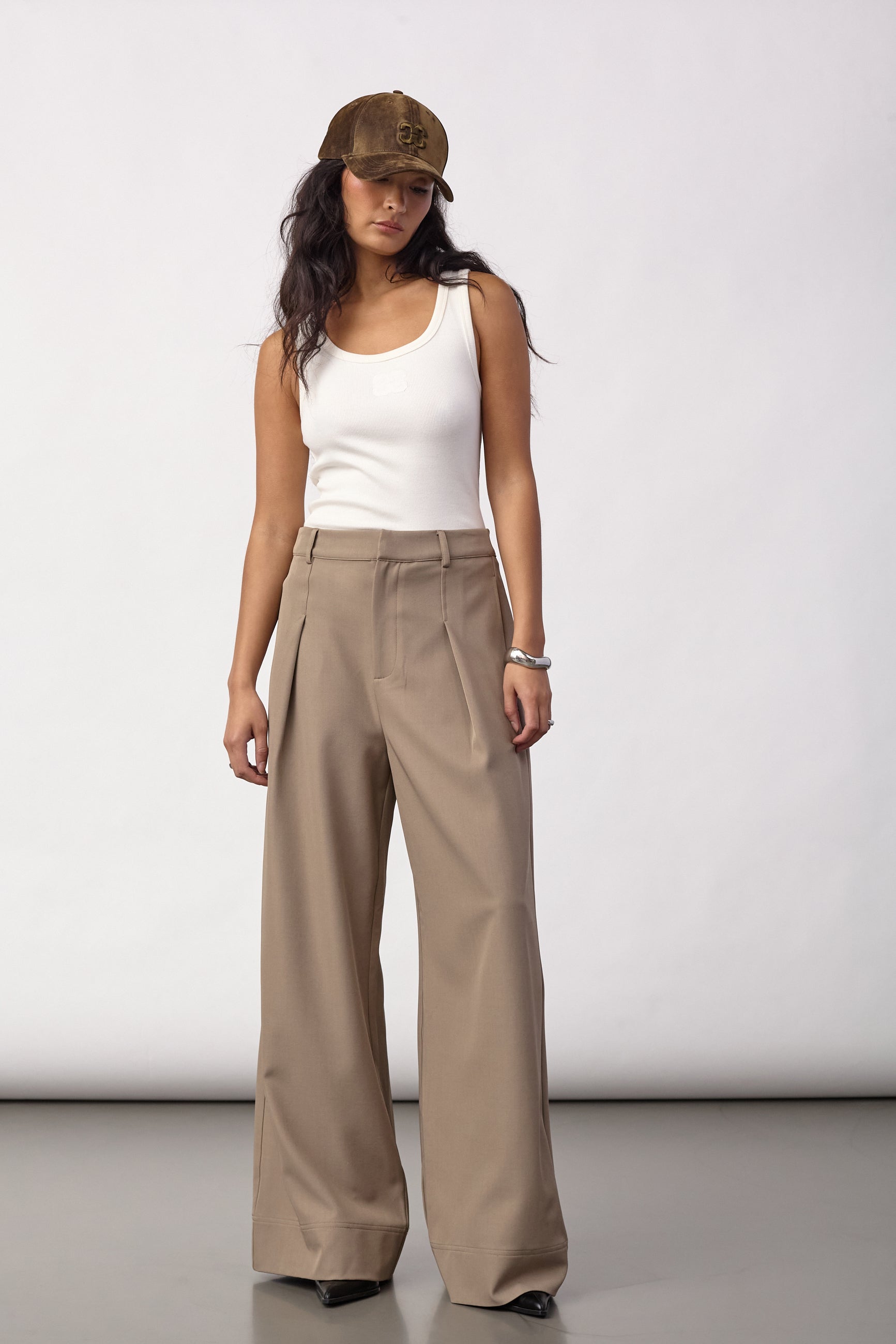LunaCC Pleat Pant - Taupe - Co'couture