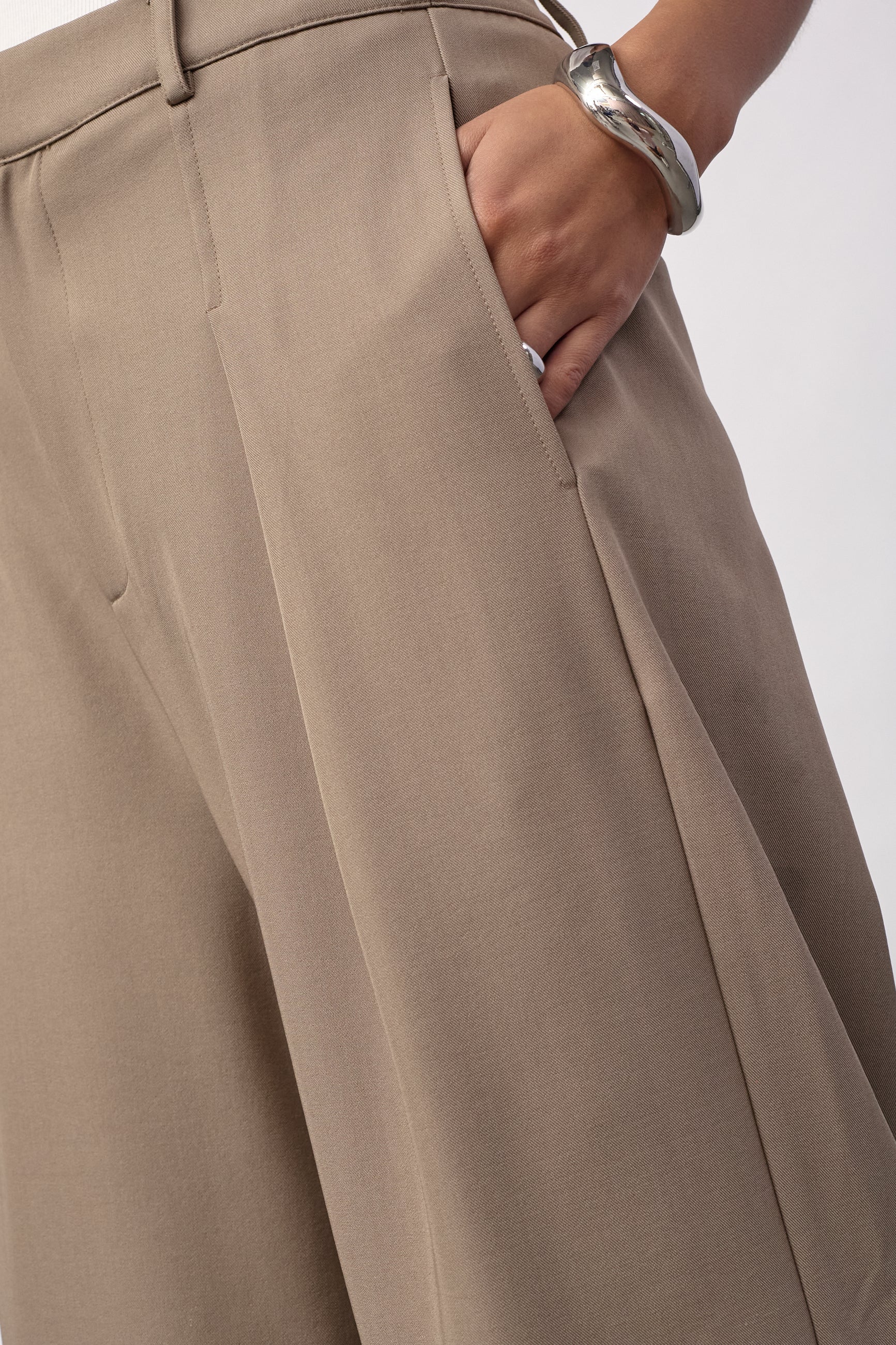 LunaCC Pleat Pant - Taupe - Co'couture