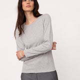 GrannyCC LS Tee - Grey Melange - Co'couture
