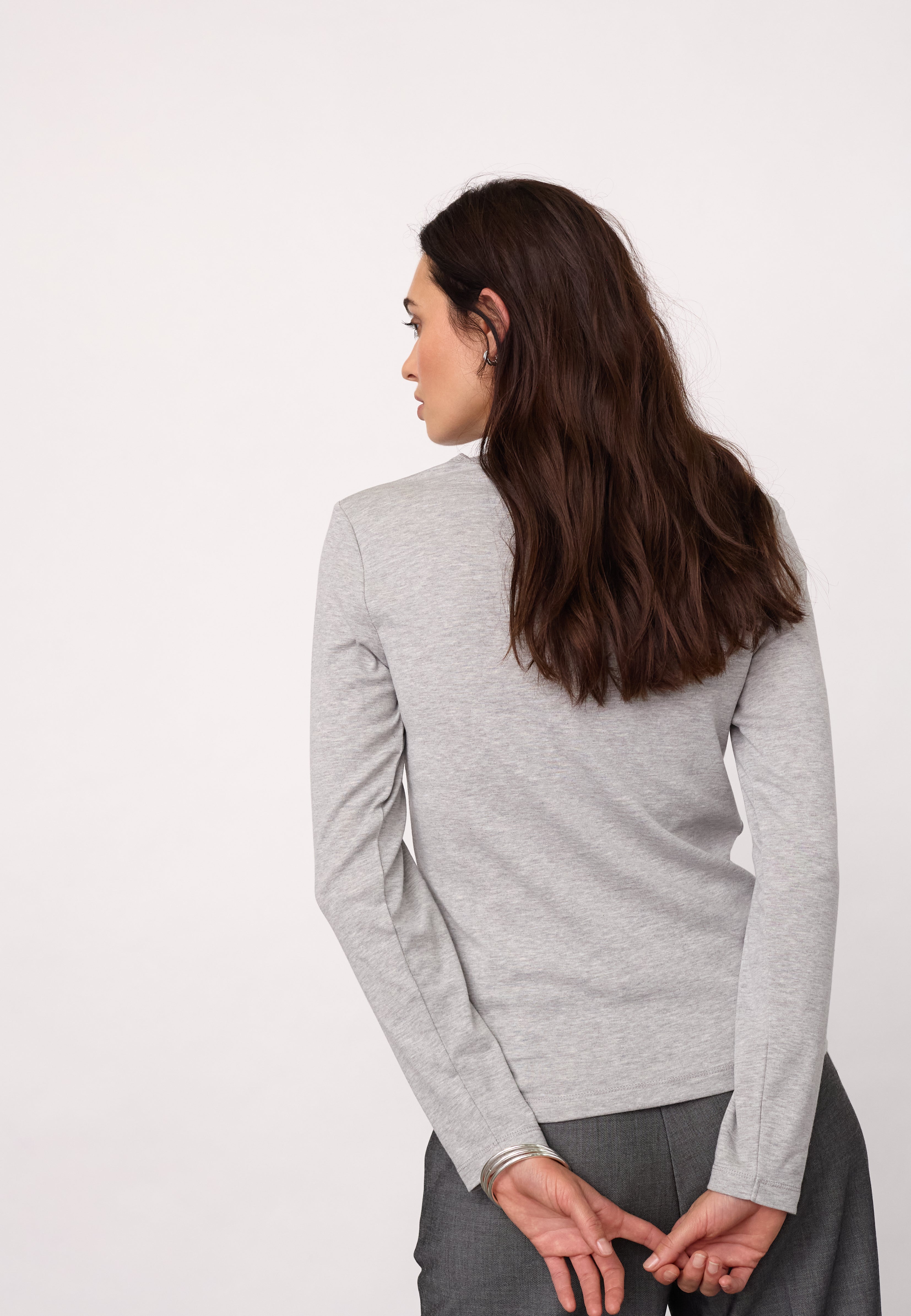 GrannyCC LS Tee - Grey Melange - Co'couture