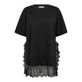 LarsonCC Mix Lace Tee - Black