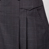 EloraCC Pocket Pleat Mini Skirt - Dark Grey - Co'couture