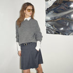 EloraCC Pocket Pleat Mini Skirt - Dark Grey - Co'couture