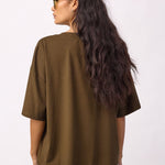 IvaraCC Flower Tee - Dusty Army - Co'couture