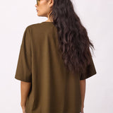 IvaraCC Flower Tee - Dusty Army - Co'couture