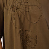 IvaraCC Flower Tee - Dusty Army - Co'couture