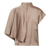 IdunCC Cape SS Blouse - Walnut