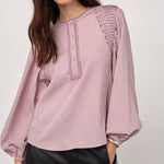 SenneCC Lace Blouse - Dusty Rose - Co'couture
