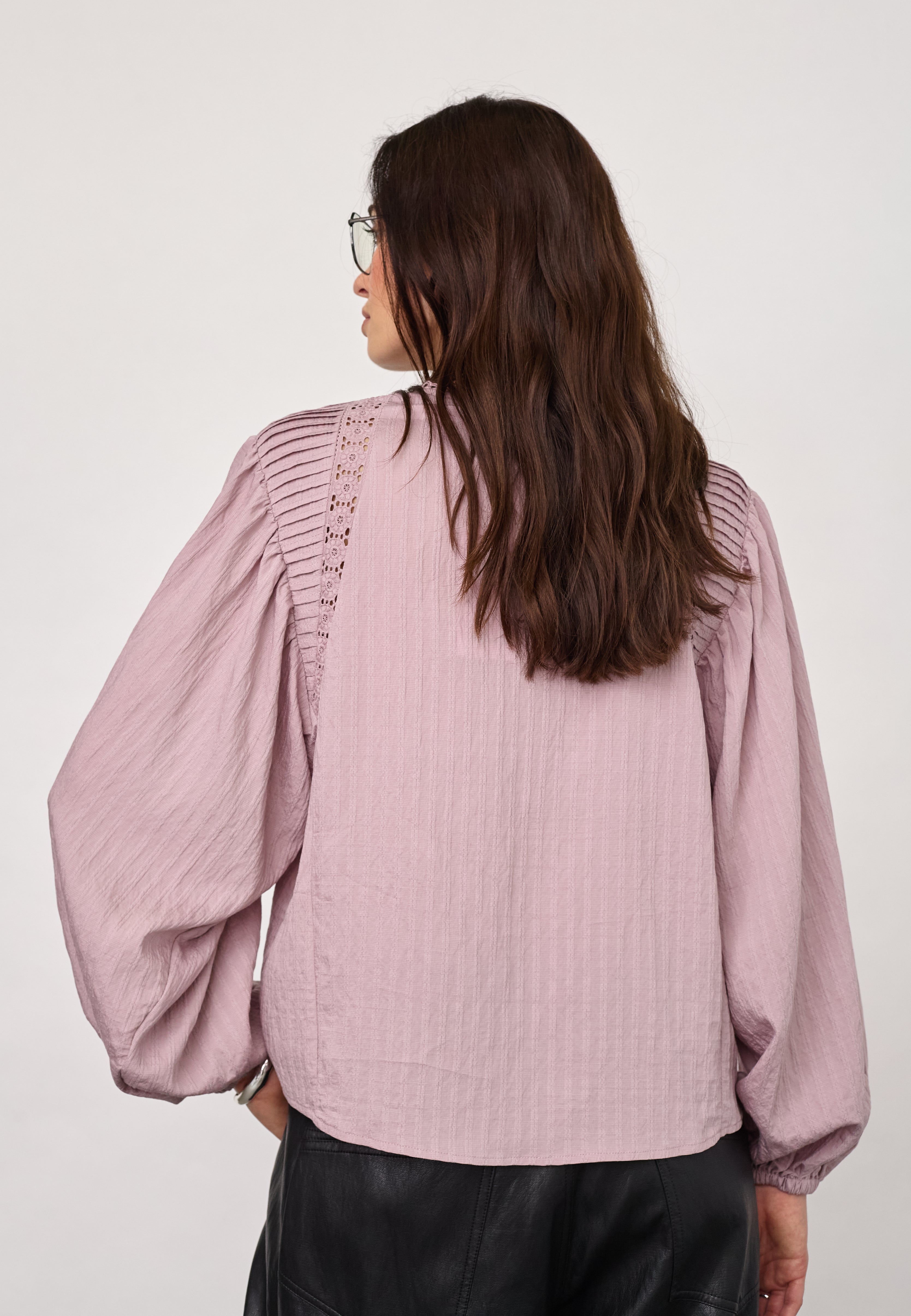 SenneCC Lace Blouse - Dusty Rose - Co'couture