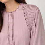 SenneCC Lace Blouse - Dusty Rose - Co'couture
